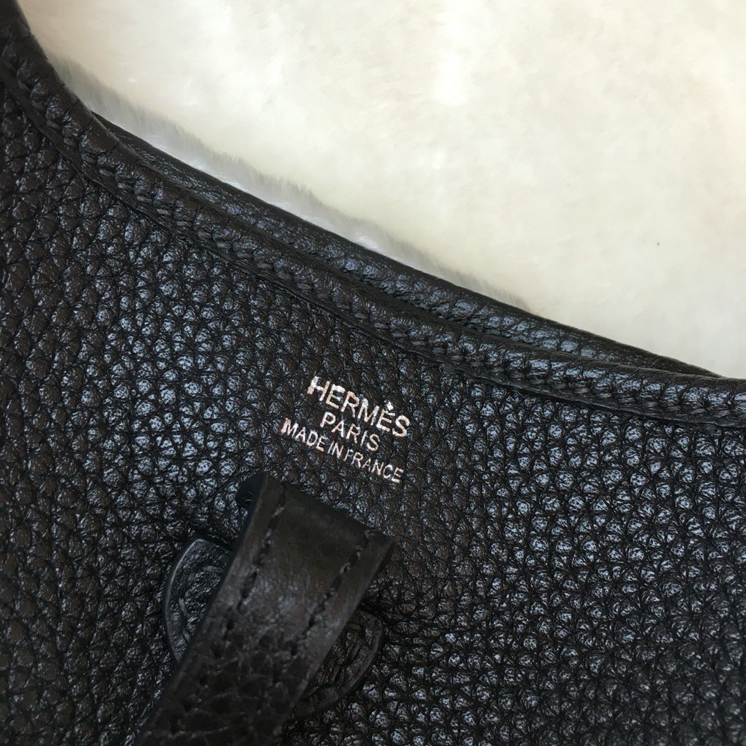 에르메스 미니 에블린16 블랙 은장